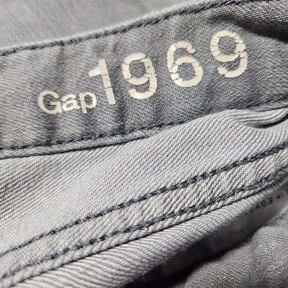 Gap 1969 Always Skinny Jeans Womens Size 27 Low Rise Gray Denim Pants - Picture 4 of 5